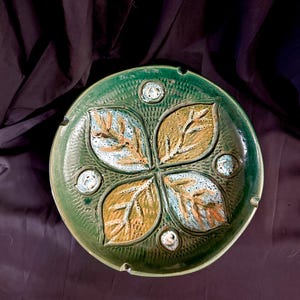Vintage MCM Italian Pottery Ashtray 11”