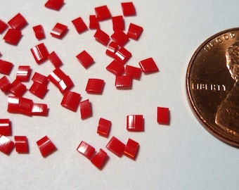 Miniature Red Cherry or Cinnamon Candy Dollhouse Miniature Plastic, Doll House 1/12 Scale