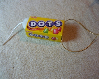 Mouse in a Dots Candy Box Christmas Ornament