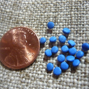 Miniature Blue Raspberry Candy or Blueberry Round Candy Dollhouse Miniature Plastic, Doll House 1/12 Scale