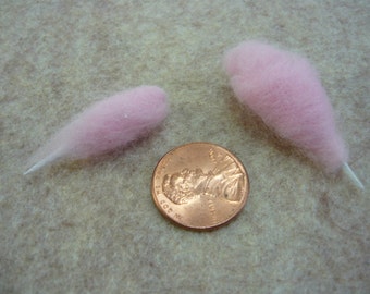Pink Cotton Candy Floss Dollhouse Miniature 1-12 scale 2 Stems