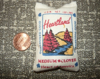 Heartland klaver miniatuur gevuld feed tas Sack 1/12 schaal Dollhouse schuur