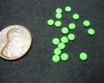Miniature Green Lime or Mint Round Candy Dollhouse Miniature Plastic, Doll House 1/12 Scale