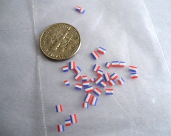 Patriotic Miniature Candy Dollhouse Miniature Plastic, Doll House 1/12 Scale Red White Blue