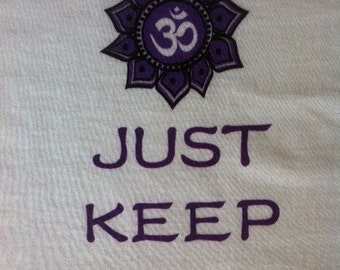 JUST KEEP CALM - Camiseta - Camisa blanca personalizada diseñada unisex
