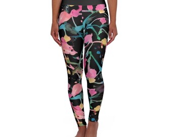 Yoga-Leggings mit hoher Taille (AOP)