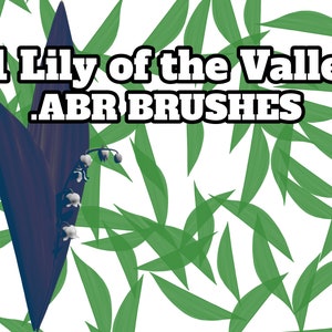 Lily of the Valley .ABR Brush Pack (Photoshop CC, Procreate, Clip Studio Paint)