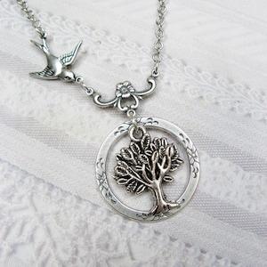 Silver Tree Necklace - Tree of Life - Jewelry by BirdzNbeez