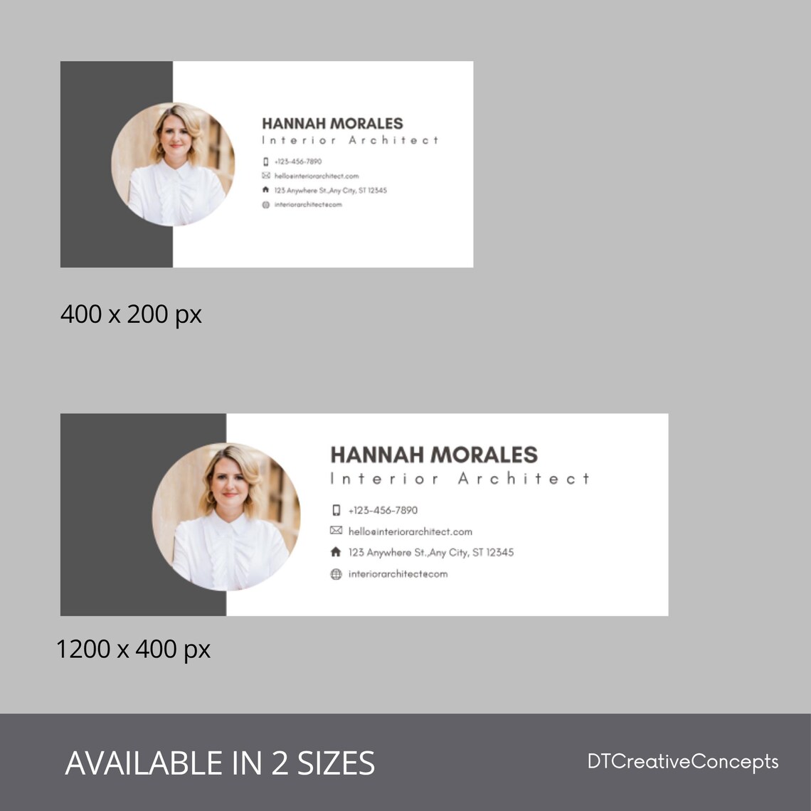 Email Signature Template Bundle for Architects and Interior Designers ...