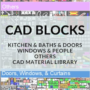Kitchen & Doors CAD Blocks: DWG Furniture Drawings (Digital Download)