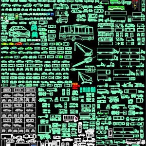 May include: A black and white line art illustration of various types of transportation, vehicles, and lorries. The image includes cars, trucks, buses, vans, motorcycles, bicycles, and more. The title "Transportations, Vehicles & Lorries" is at the top of the image.