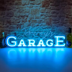 Custom Garage LED Neon Schild: Man Höhle Werkzeug Shop Dekor Bild 4