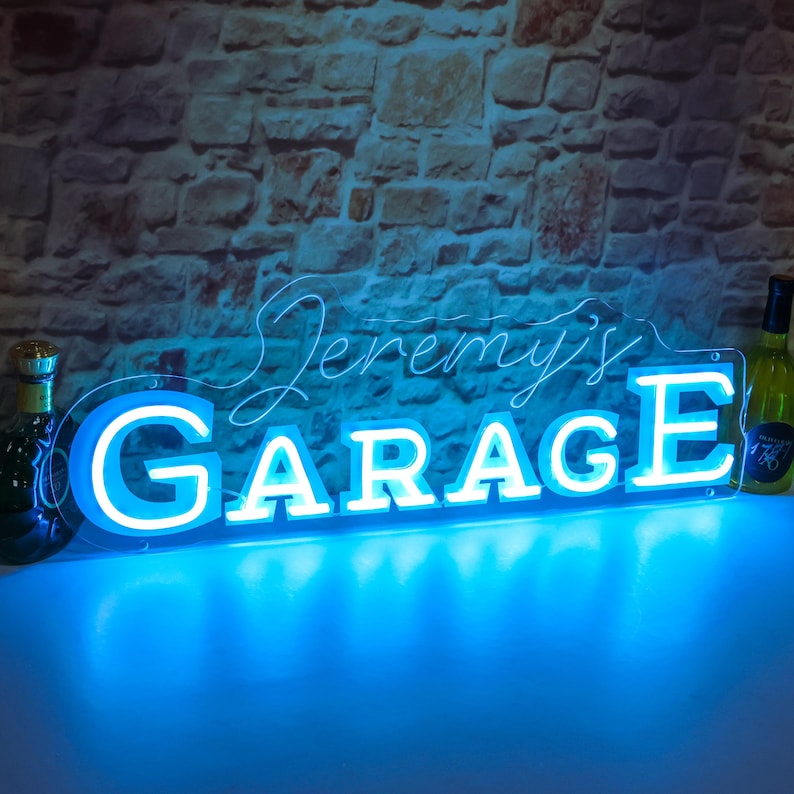 Custom Garage LED Neon Schild: Man Höhle Werkzeug Shop Dekor Bild 18
