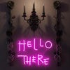 Hello There Neon Sign, Hell Here Neon Sign, Halloween Neon Sign, Decor ...