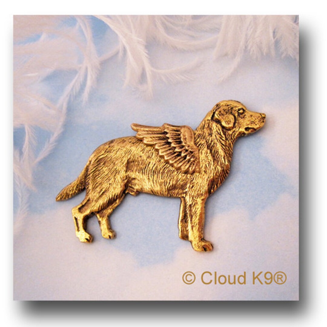 Labrador Retriever Angel Pin / Yellow Lab Jewelry Pet Loss Memorial