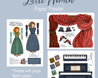 Little Women Paper Doll Theater Digital Download