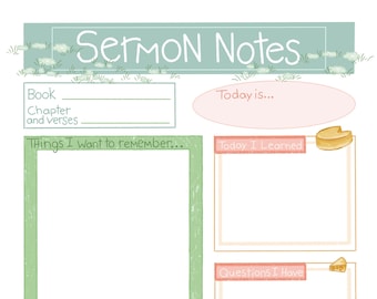 Mouse's Sermon Notes for Kids