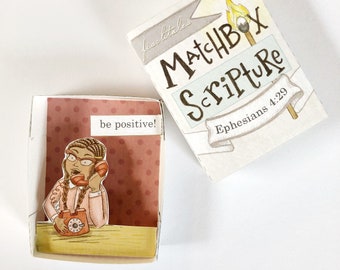 Matchbox Scripture Memory Verse Ephesians 4 Be Positive PDF