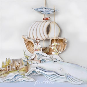 Jonah and The Whale Paper Puppets