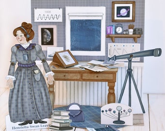 Paper Stories Henrietta Swan Leavitt Kids Paper Craft