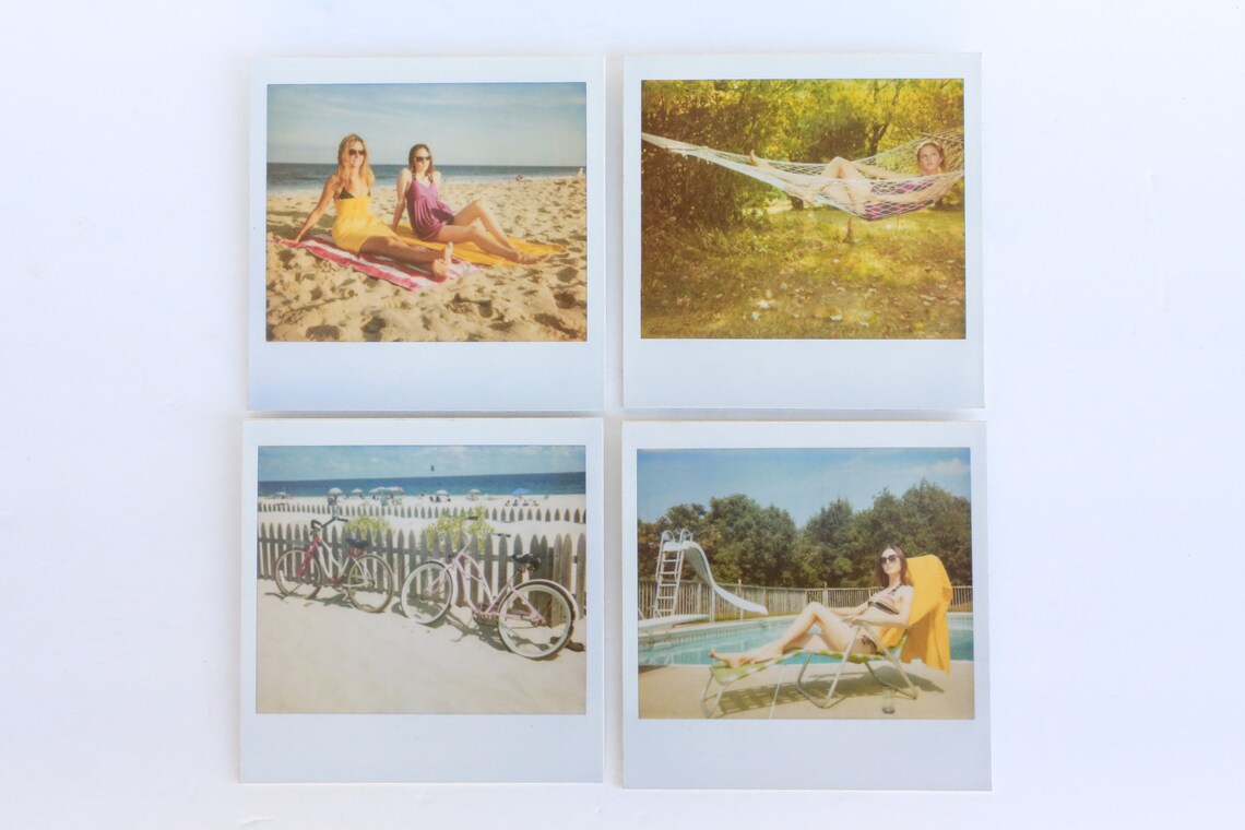 Polaroid Prints 5x5 Styrene Display Prints Retro Summer Etsy