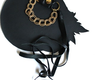 Leather Fringe & Chain Sandy Bracelet