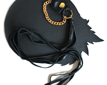 Leather Fringe & Chain Sandy Bracelet