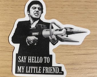 Scarface Firefighter Sticker – “Say Hello to My Little Friend” Rescue Tool Decal