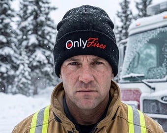 Firefighter 'Only Fires' Beanie, Acrylic Knit Hat