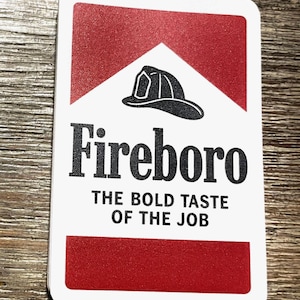 Fireboro Firefighter Sticker | Funny Helmet Decal, Firehouse Gift