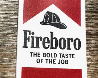 Fireboro Firefighter Sticker | Funny Helmet Decal, Firehouse Gift