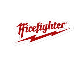 Firefighter Lightning Bolt Sticker | Fire Service Decal | First Responder Pride