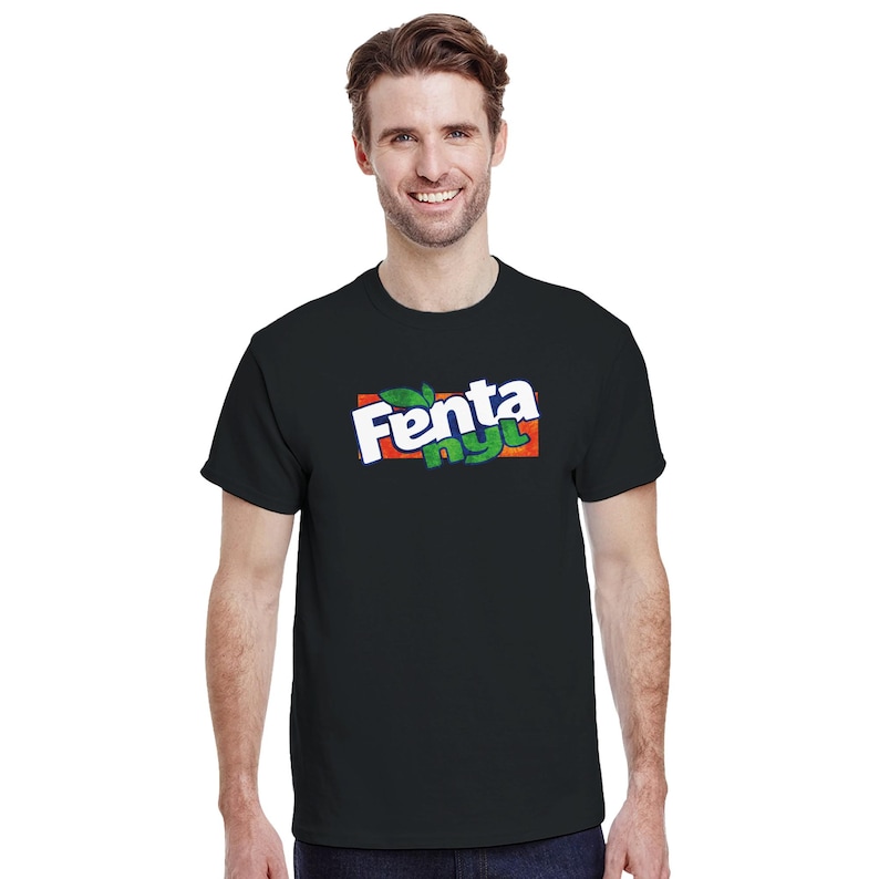 Fentanyl Parody Shirt, Dark Humor Drug Meme Tee, Edgy Streetwear Unisex T-Shirt, Controversial Satire Shirt, Festival Outfit, Funny Parody image 3