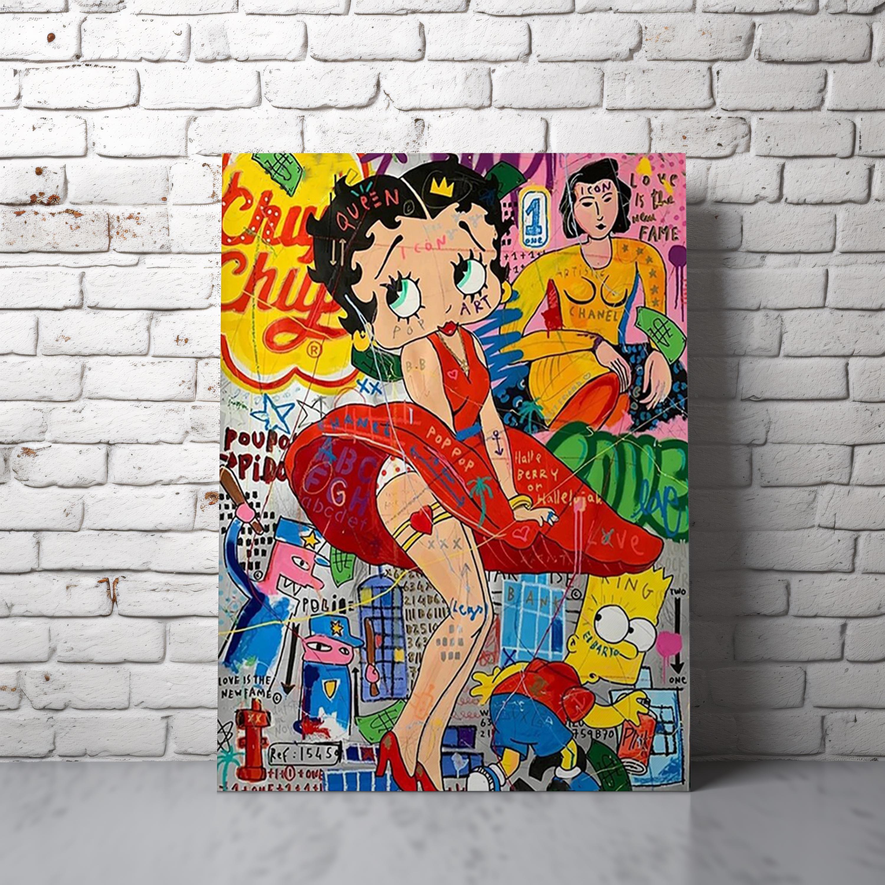 Betty Boop Canvas Frame - Etsy