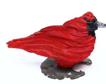 Cardinal Sculpture Assemblage