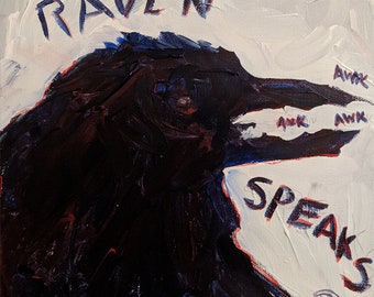 Raven Speaks Acrylic on Canvas
