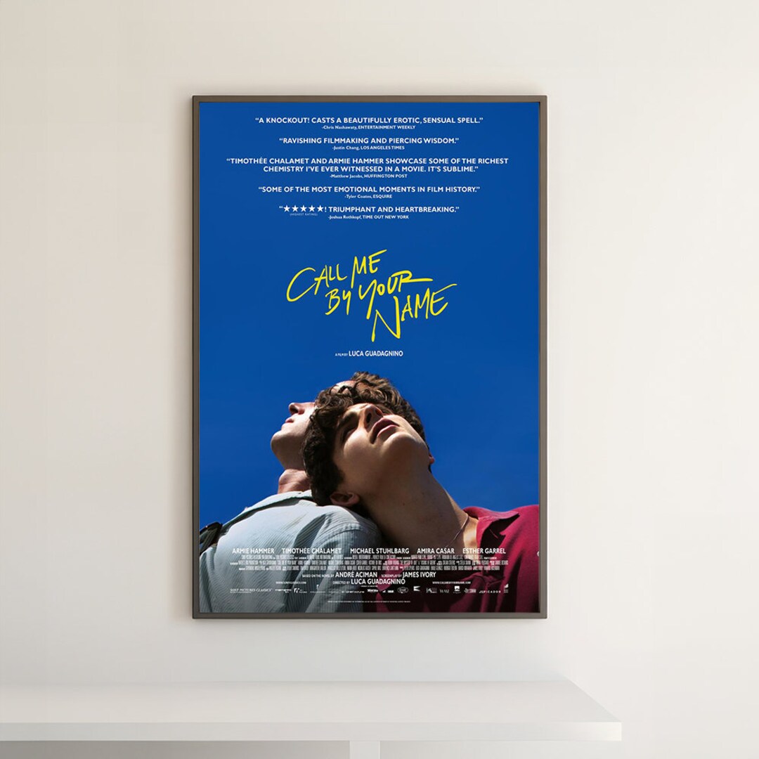 Call Me by Your Name Movie Poster or Canvas Printing, Poster Wall Art ...
