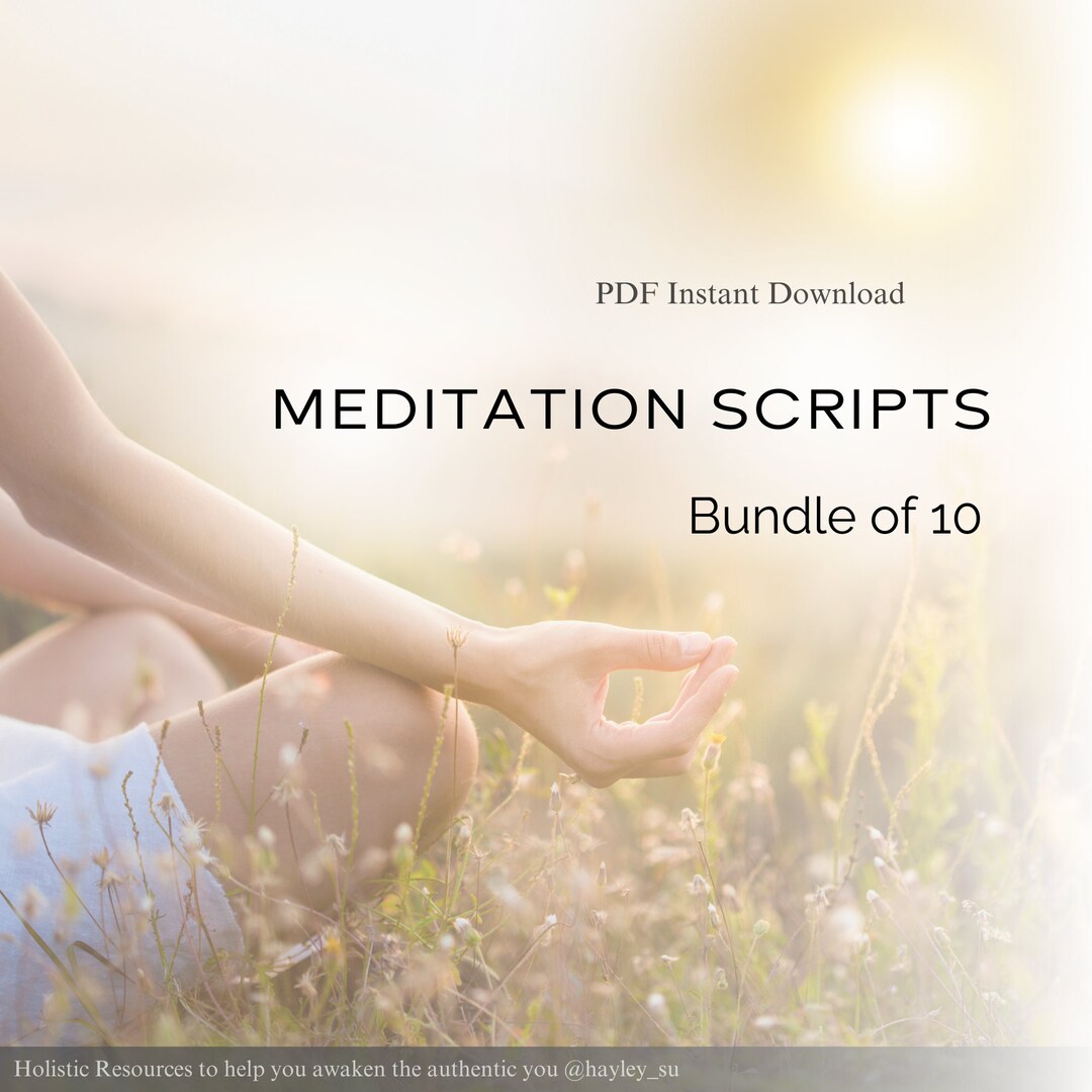Guided Meditation Script Bundle Guided Meditation Script Collection 10 ...