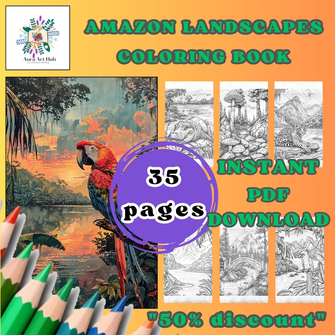 Amazon Coloring Map 35 Amazon Landscapes Coloring Page, Landscapes Space, Amazon River ...