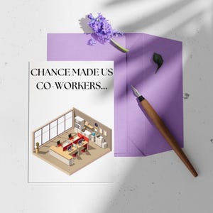 Chance Coworkers - Trauma Made Us Friends - Coworker - Carte drôle