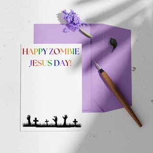 Buon giorno di Gesù Zombie - Divertente biglietto di Pasqua