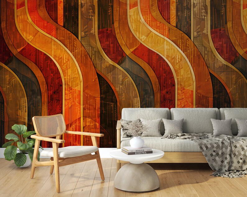 Removable vintage wall art