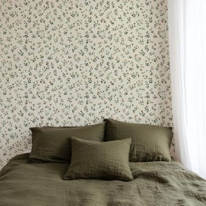 Eco-friendly PVC-free ditsy flower pattern wall decor