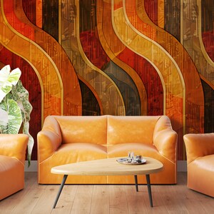 Bold abstract wall design