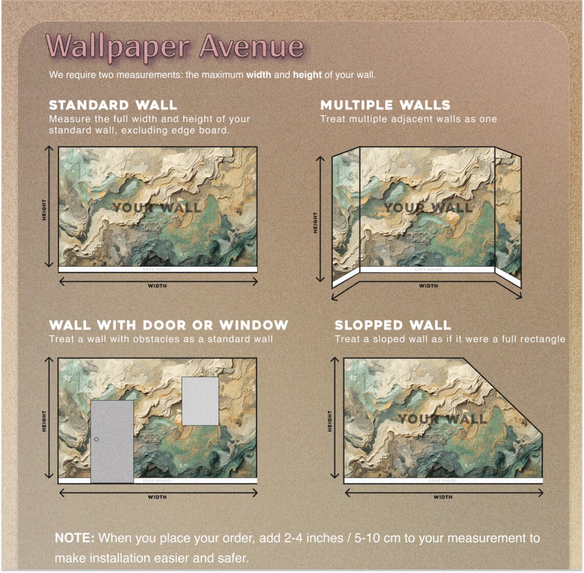 Textured Earthy Wall Mural, Abstract Beige and Green Art, Subtle Muted ...