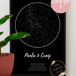 Personalisierte Sternenkarten | A4 digital design | unvergessliche Momente | für immer einfangen | Meilensteine | Schatz | Unikat | Geschenkidee | Wohndeko