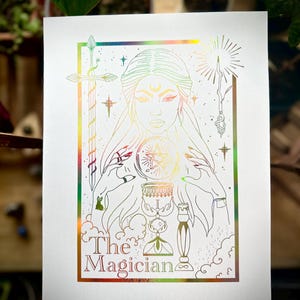 El Mago: Carta de los Arcanos Mayores Número Uno Proyecto de Tarot de la Vela Romana