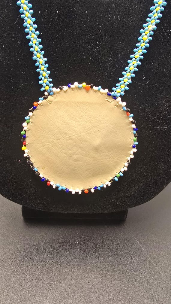 Vintage Native American Style Enamel Roadrunner M… - image 3