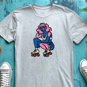 Psychedelic Girl tShirt / Trippy Mythic Woman Apparel / Streetwear Cotton Shirt / Indie Style Tee / Vaporwave Top / Surreal Graphic Clothing