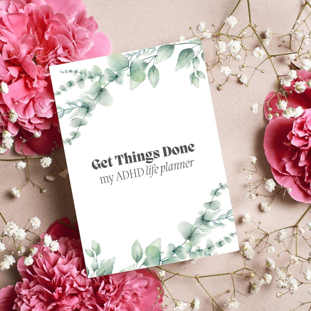 Editable ADHD Planner Printable,adhd Digital Planner,adult Adhd Journal